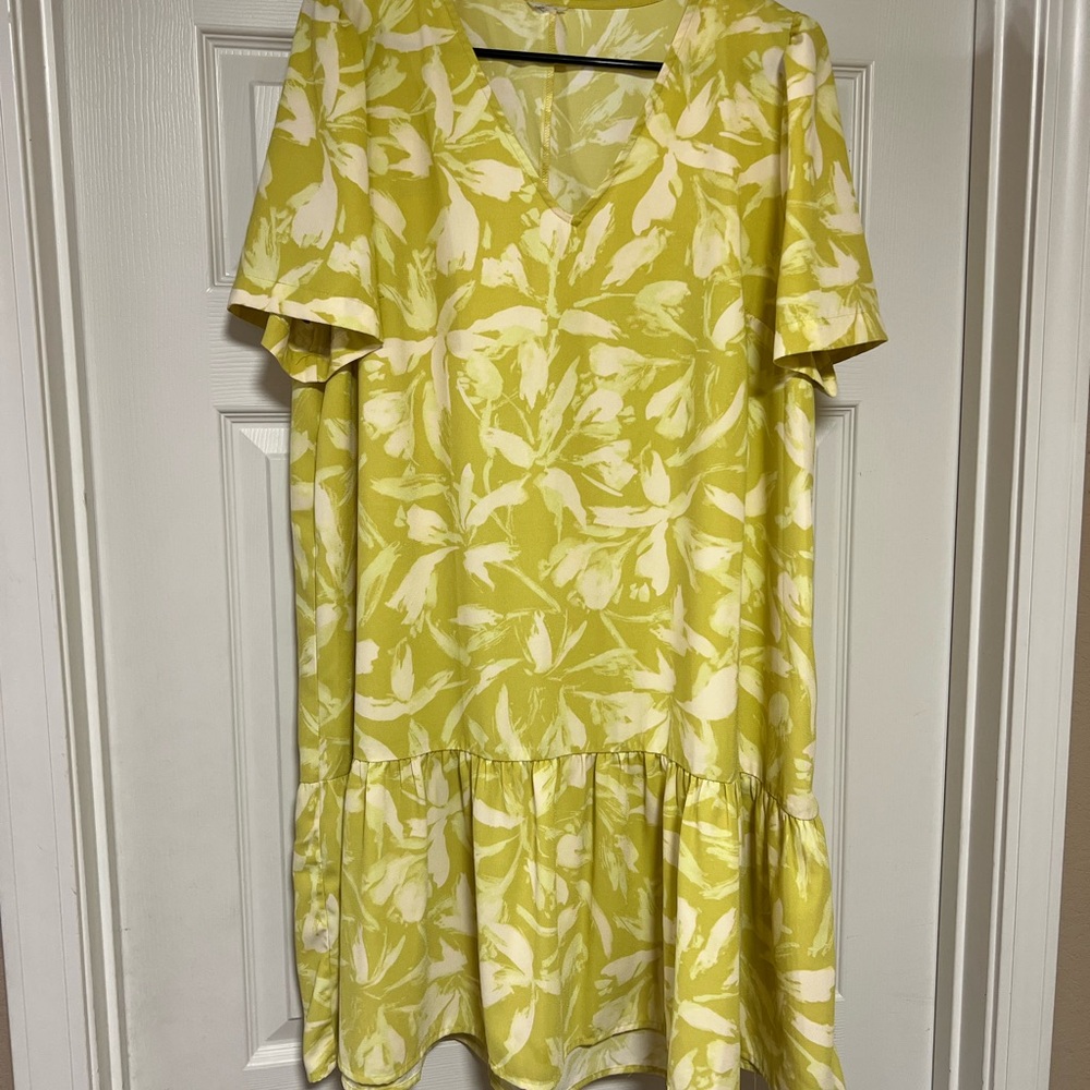 a new day Yellow and White Floral Dress